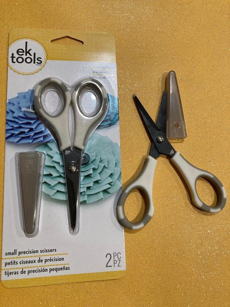 EK Tools Small Precision Scissors 5 inch - Non-stick (2 Pairs)