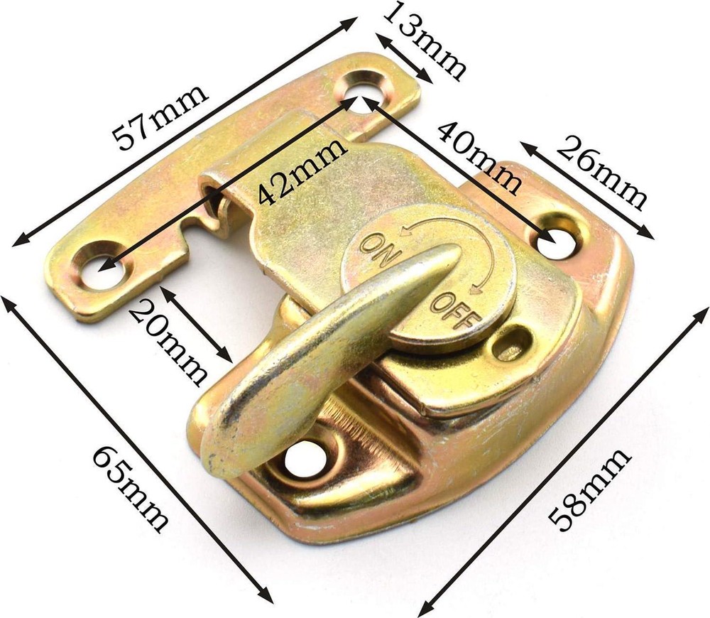 SDTC Tech 2 Pack Dining Table Locks Metal Spring Table Leaf Buckle Latches