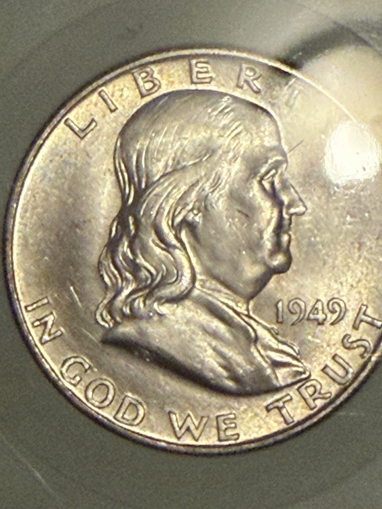 1949 D Franklin Half Dollar MS65 FBL