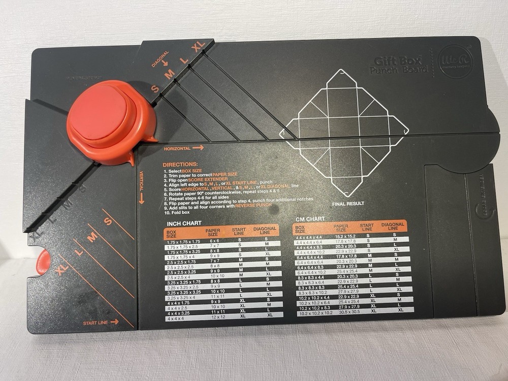 We R Memory Keepers GIFT BOX Punch Board. Used.