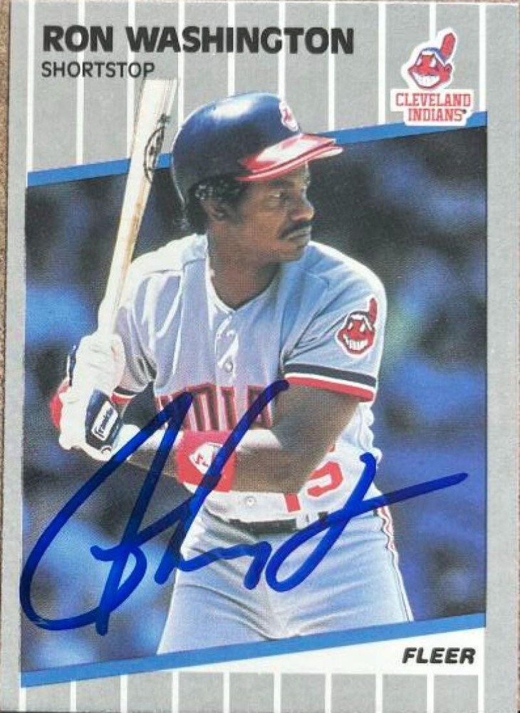 Ron Washington Autographed 1989 Fleer #416