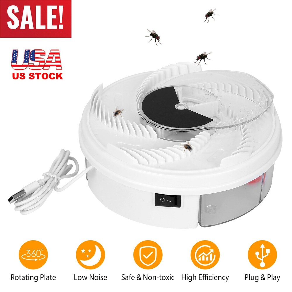 USB Powered Electric Fly Trap Device Automatic Flycatcher with Trapping Fly Trap