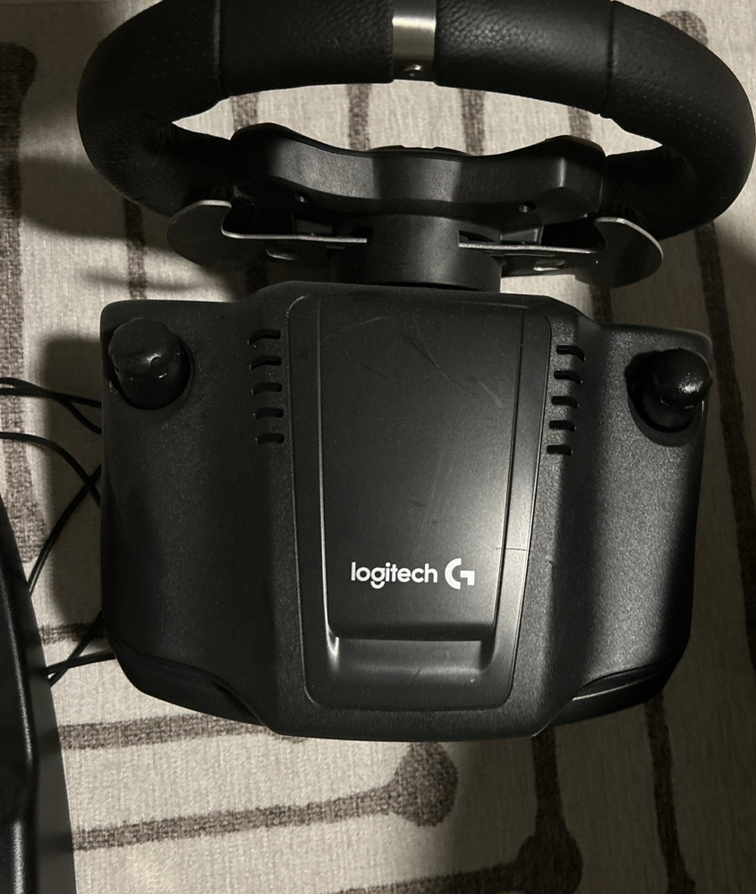 Logitech Steering Wheel, Pedal Set & Power Adapter Video Game Accessory Bundle