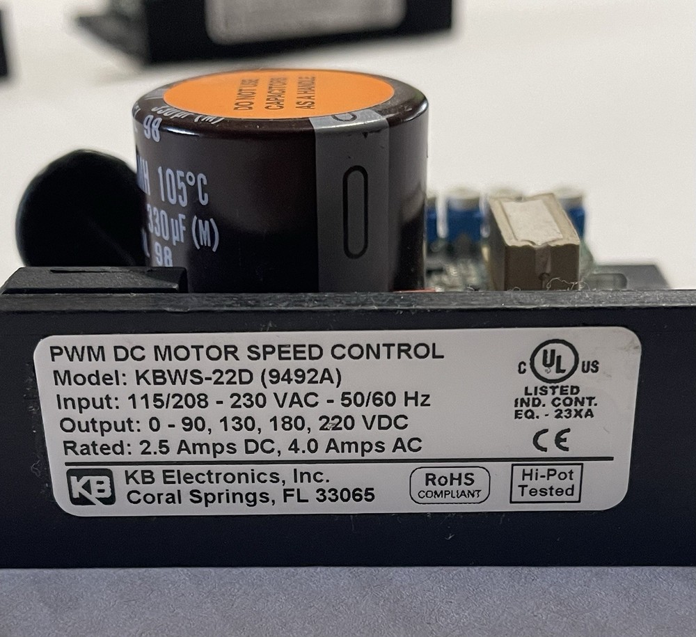 KB Electronics KBWS-22D, 9492A Whisper Drive DC Motor Controller