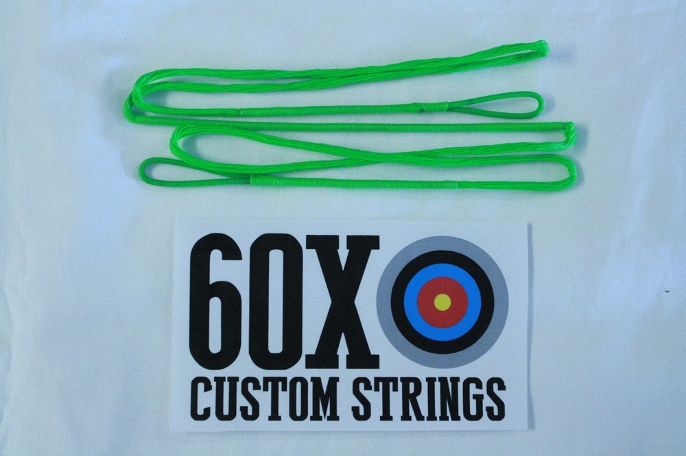 60X Custom Strings 68" Fast Flight Flo Green Recurve Bowstrings Bow String