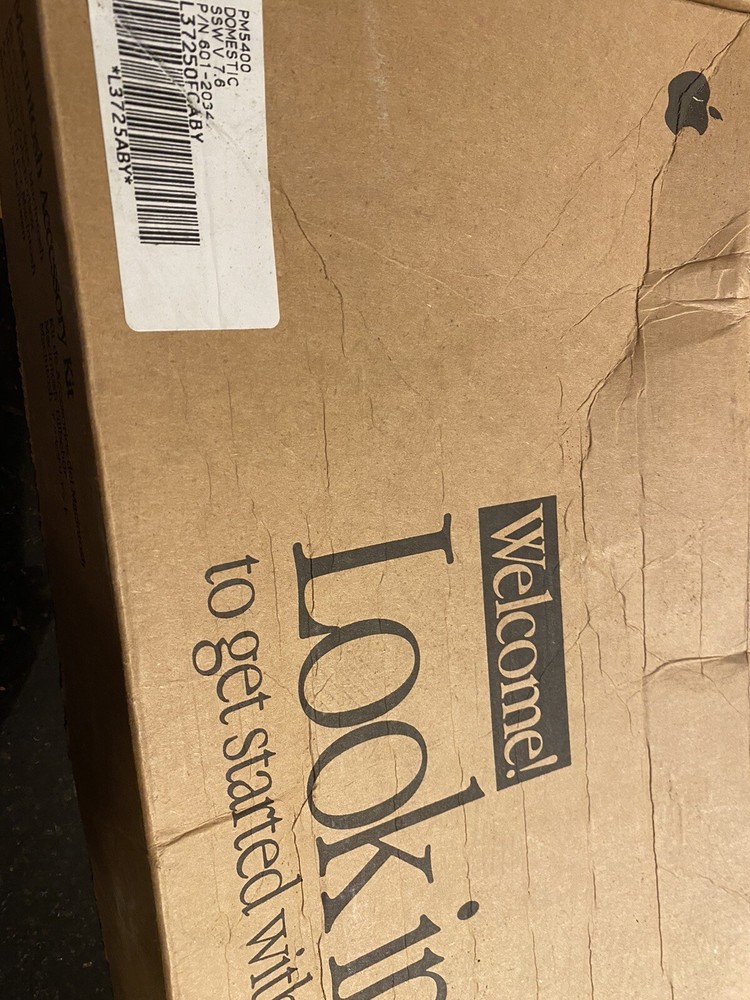 Vintage 1994 Apple Macintosh Accessory Kit Box - NOTE: EMPTY BOX ONLY