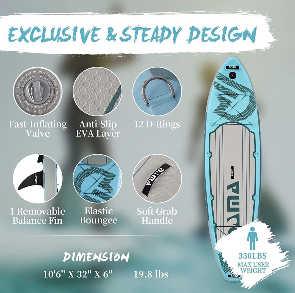 DAMA Inflatable Stand Up Paddle Board!