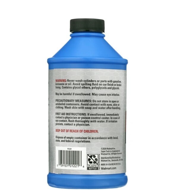 Super Tech Dot 4 Brake Fluid, 12 fl oz