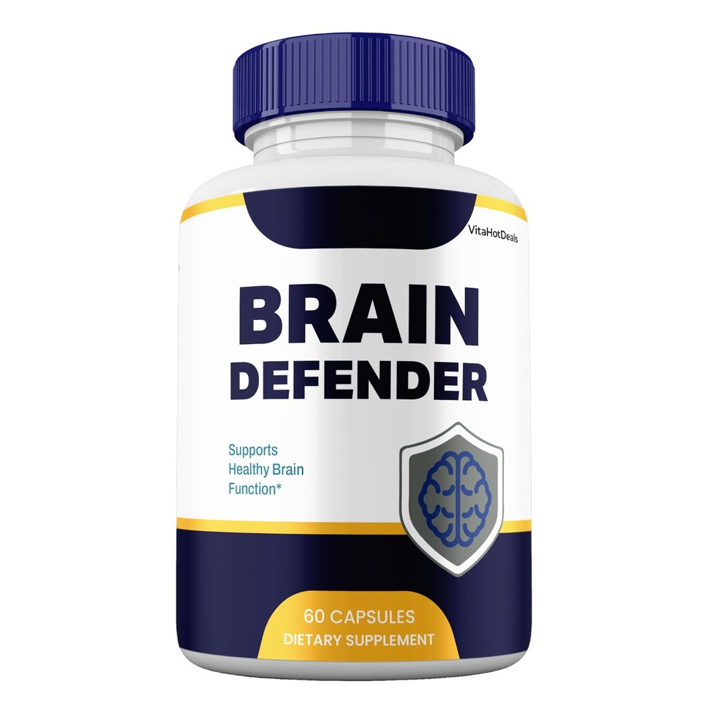 Brain Defender Capsules, Maximum Strength Pills Cognitive and Brain (1 Pack)