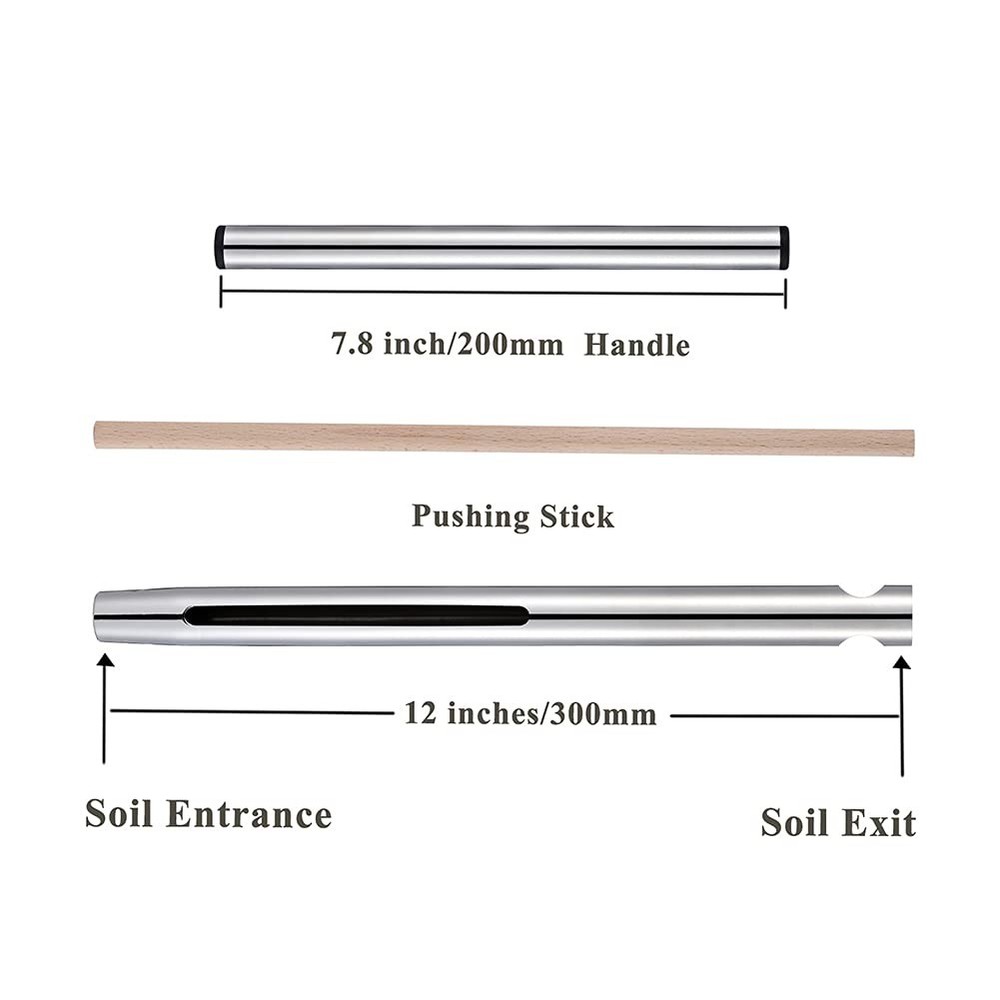 Soil Sample Probe 12 Inch with T Handle, Soil Sampler Tool, Soil Test