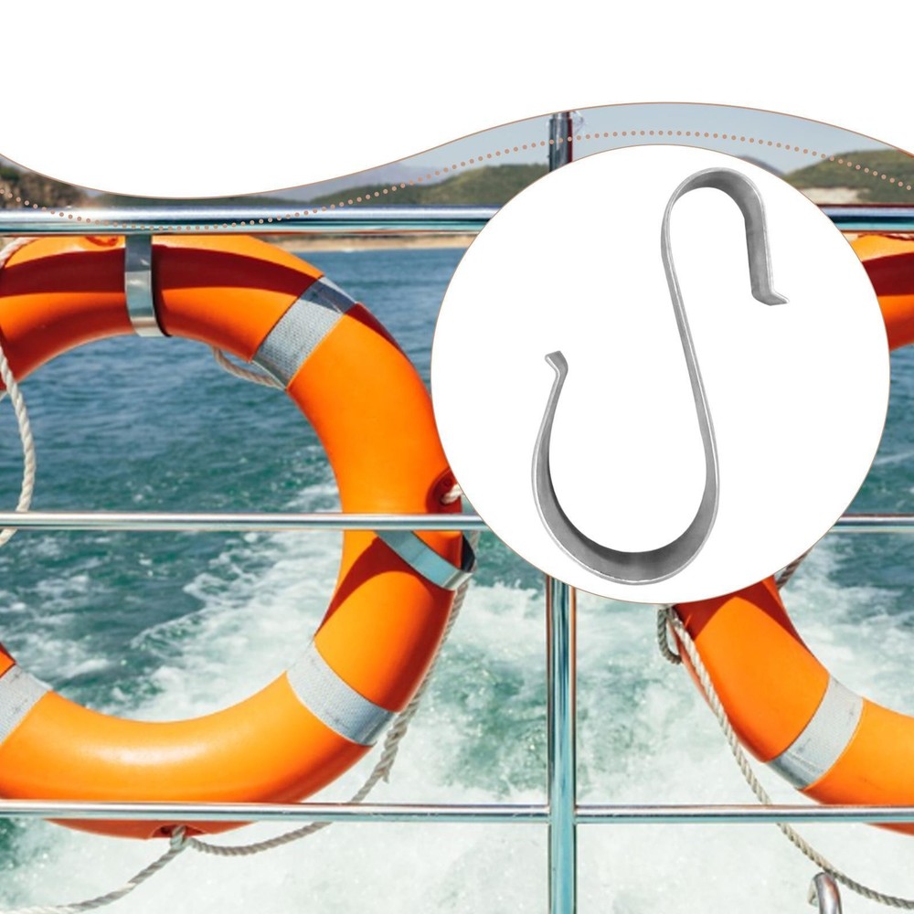 Ring Buoy Bracket High Performance Easy Use Pool Use Sturdy Silver Replacement