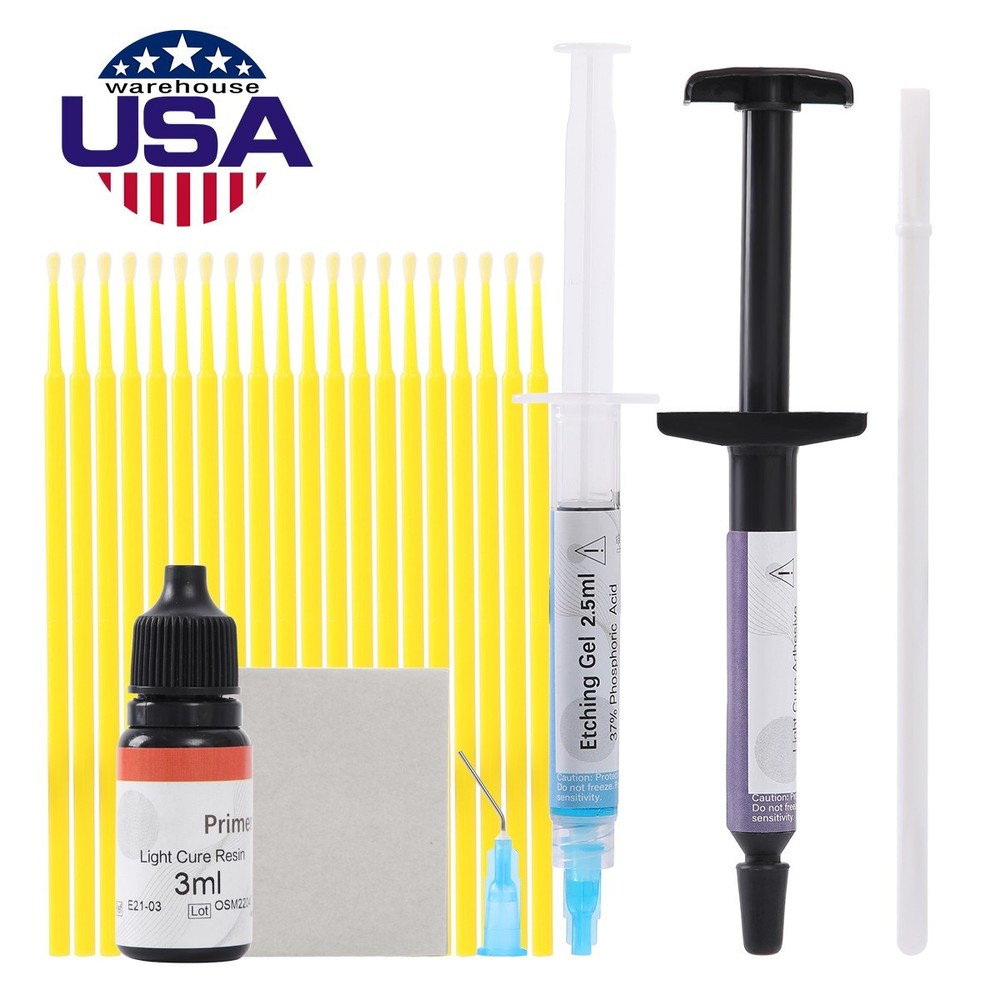 Dental Orthodontic Light Cure Brackets Adhesive Bonding System