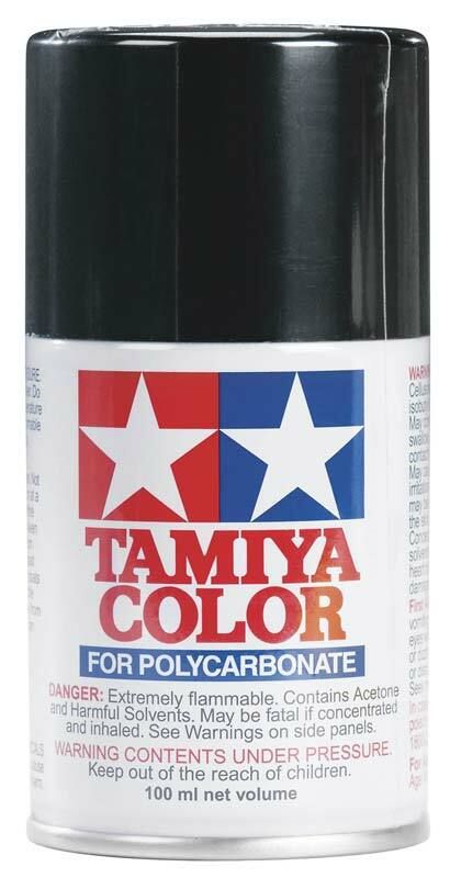 Tamiya PS-5 Black Poly-carbonate Spray Paint 86005