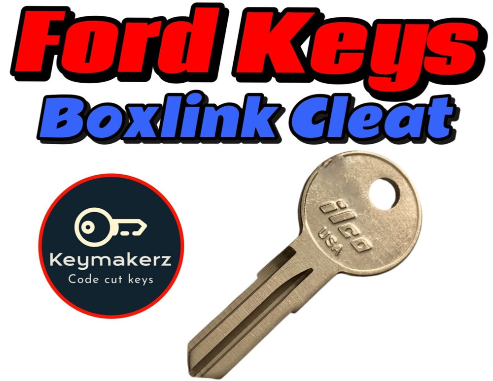 Boxlink Cleat Keys Ford Truck Bed Tie Down Replacement Key Cut to Code S01-S20