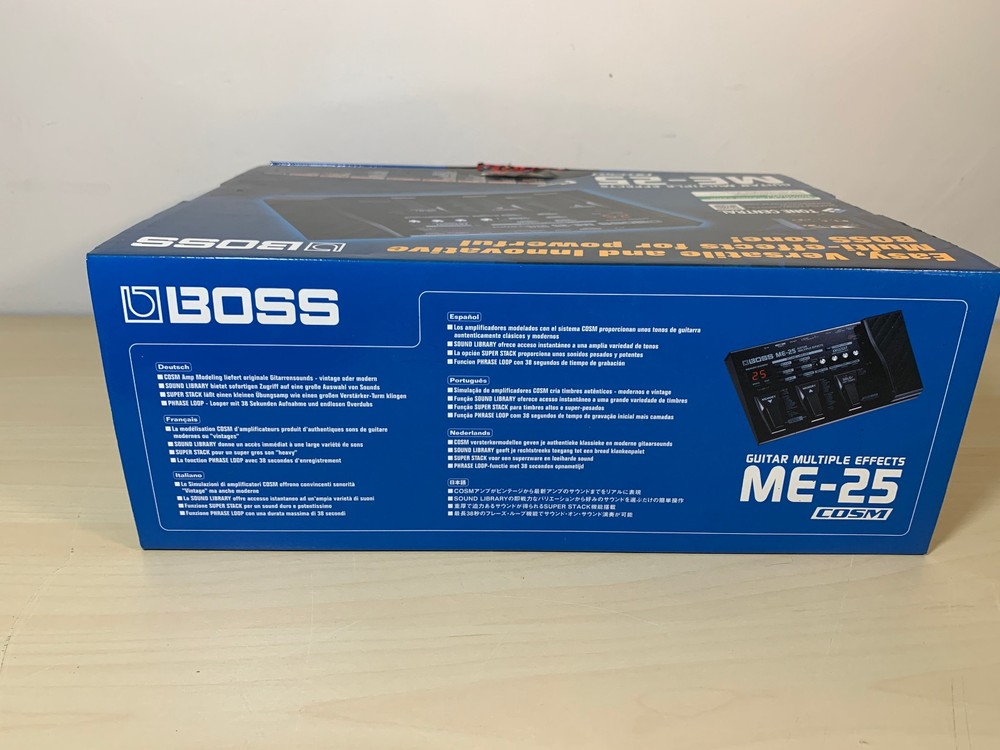 BOSS ME-25 Guitar Multi-Effects Processor w/ box + Inst Cable + 9v Power Adaptor