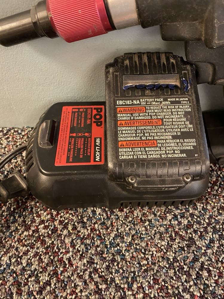 Stanley Pop Avdel Battery Tool for Blind Rivets ProSet PB2500-NA