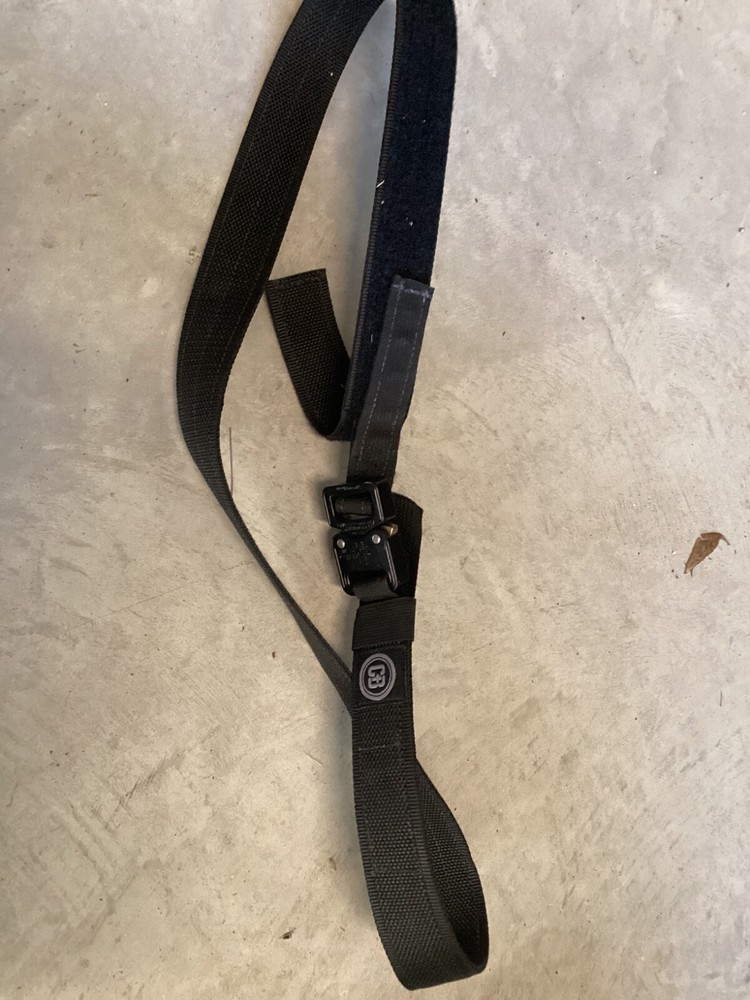 Black tactical belt with Cobra buckle