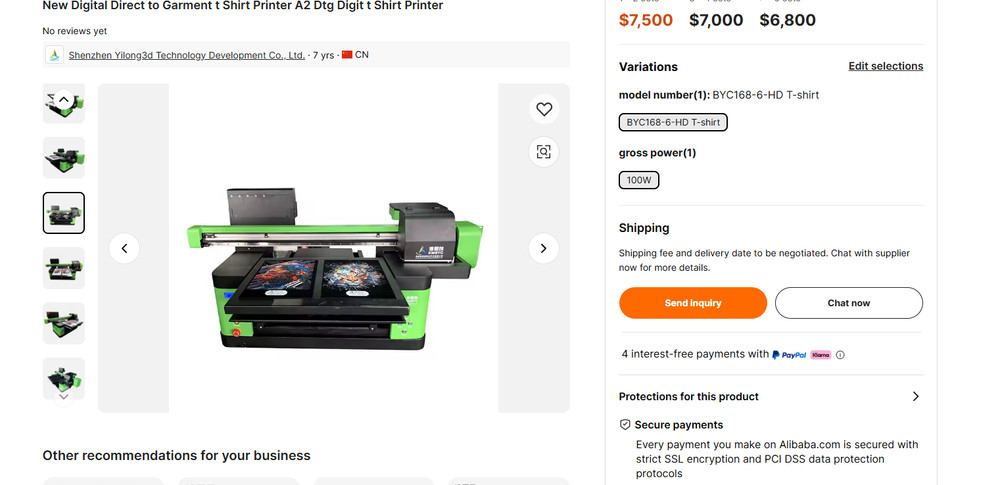 t-shirt printer printing machine