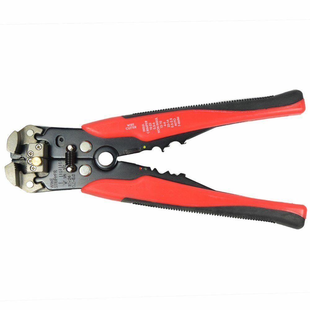 Self Adjusting Wire Stripper & Wire Cutter Crimper Cable Stripping Tool 8"