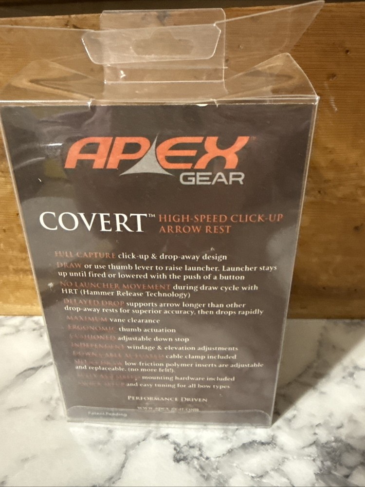 LH Covert High-Speed Click-Up Compound Bow Arrow Rest Black