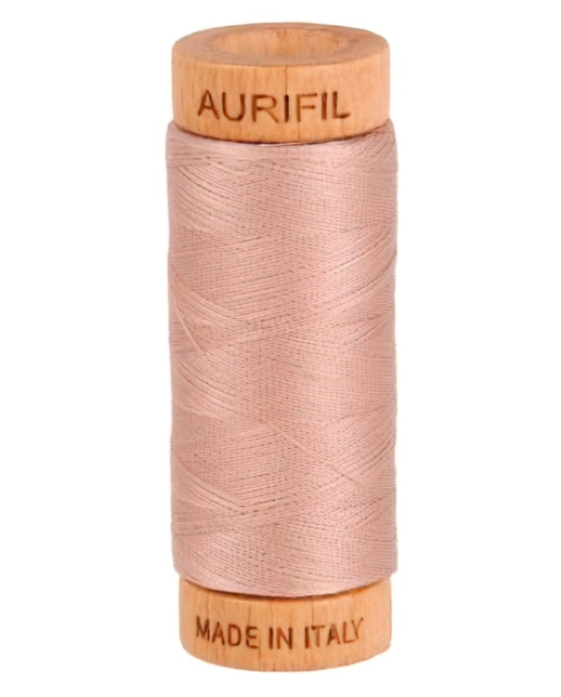 Aurifil - Antique Blush Mako Cotton Thread Solid 80wt 300yds