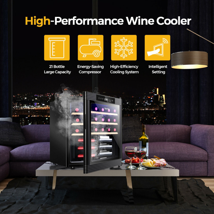 21 High-end Wine Cooler Fridge Bottle Compressor Mini Cellar Temperature Chiller