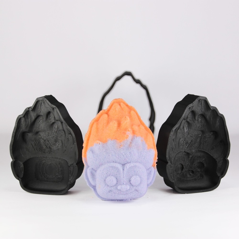 TROLL Bath Bomb Mold, DIY original BathBombs Set 3D Printed Kit