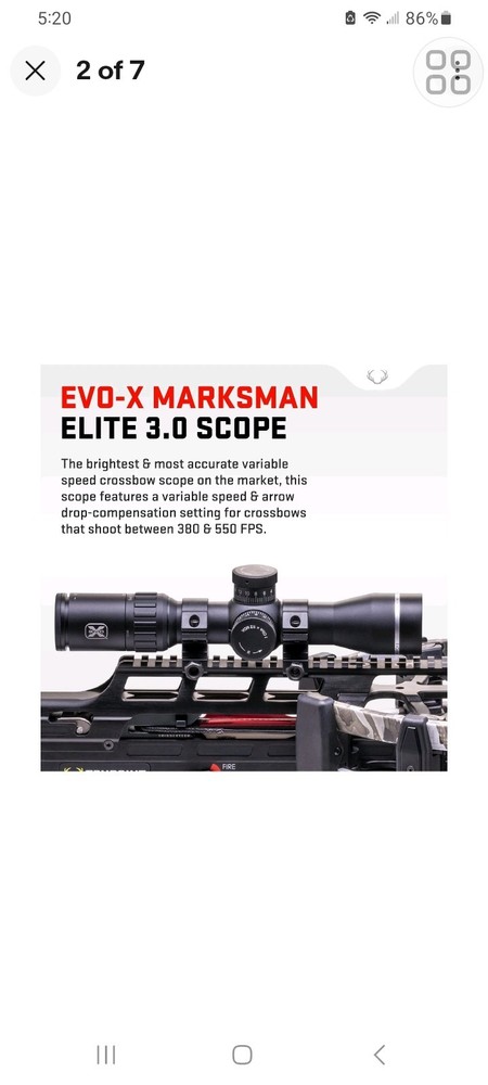 EVO-X Marksman Crossbow Scope Ten-Point