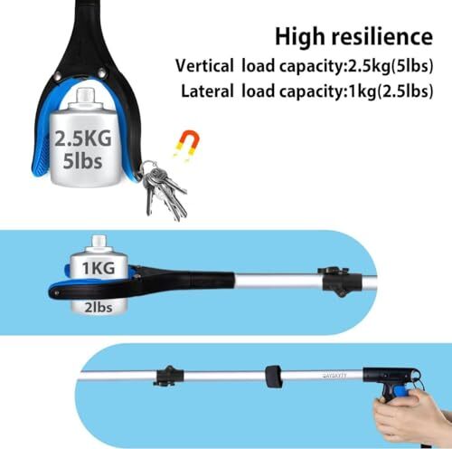 Foldable Trash Pick Up Stick Reaching Tool Extra Long Grabbers, 32"