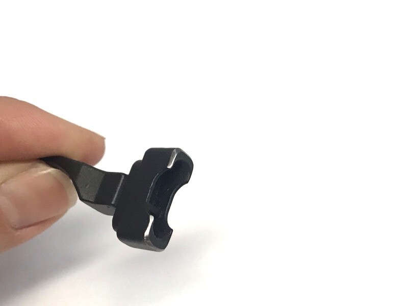 JWH Custom A22/Savage A17 Replacement Extended Parkerized Charging Handle Part