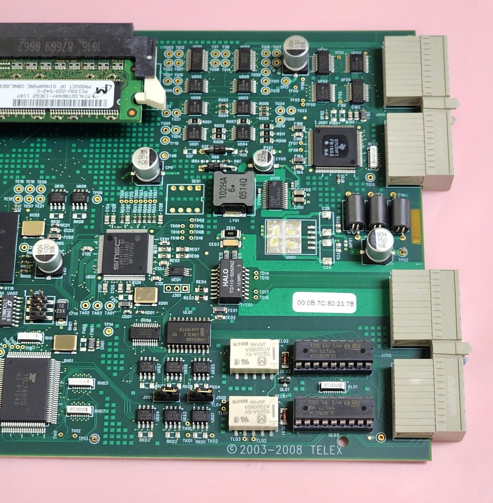 RTS Telex MCII-e Ethernet Master Controller Front & Back Card for ADAM Intercom