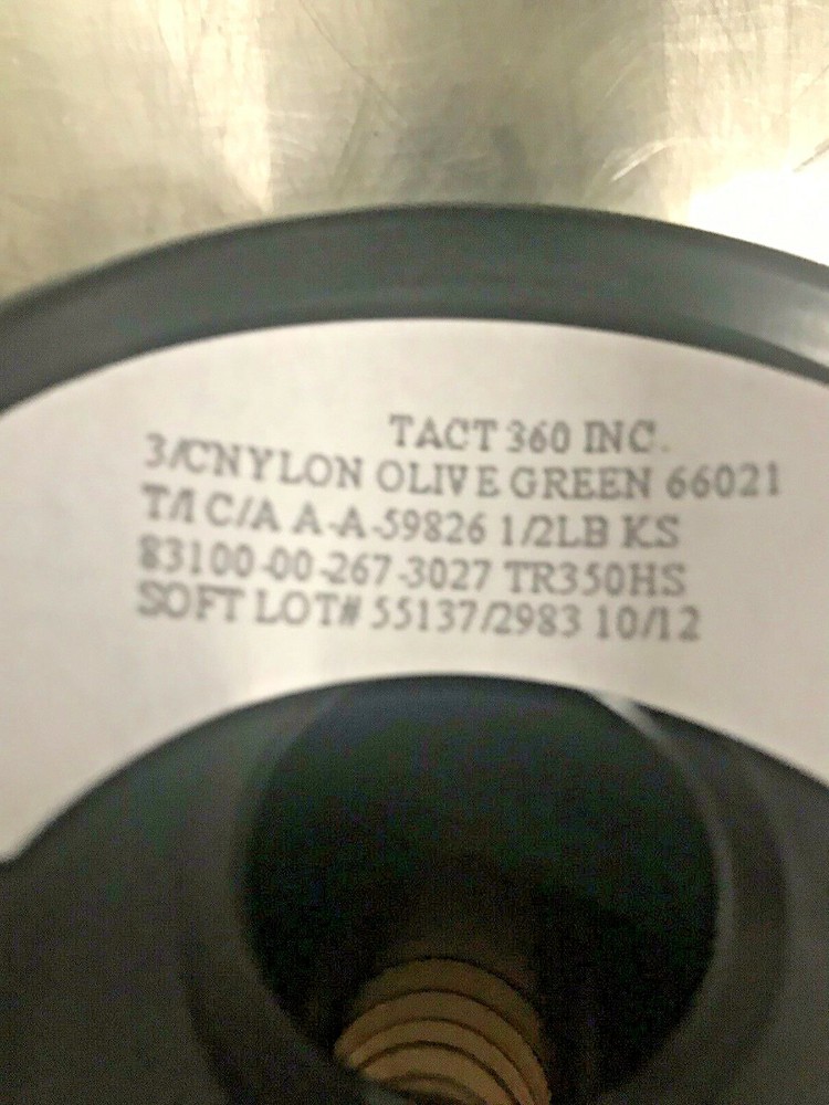 Thread Nylon Olive Green 1/2 Pound Spool USGI