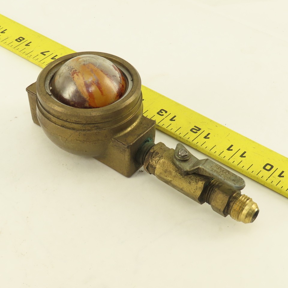 Machine Products Corp. 1/4" Brass Sight Flow Indicator