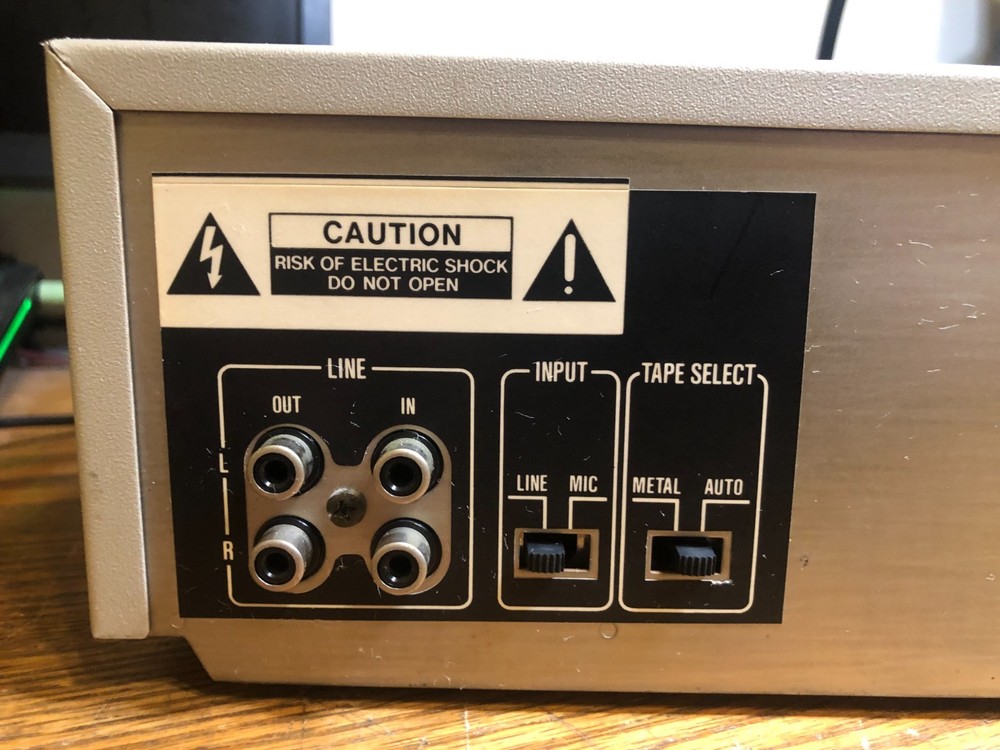 Working Vintage Sharp RT-350 Auto-Reverse Stereo Cassette Deck