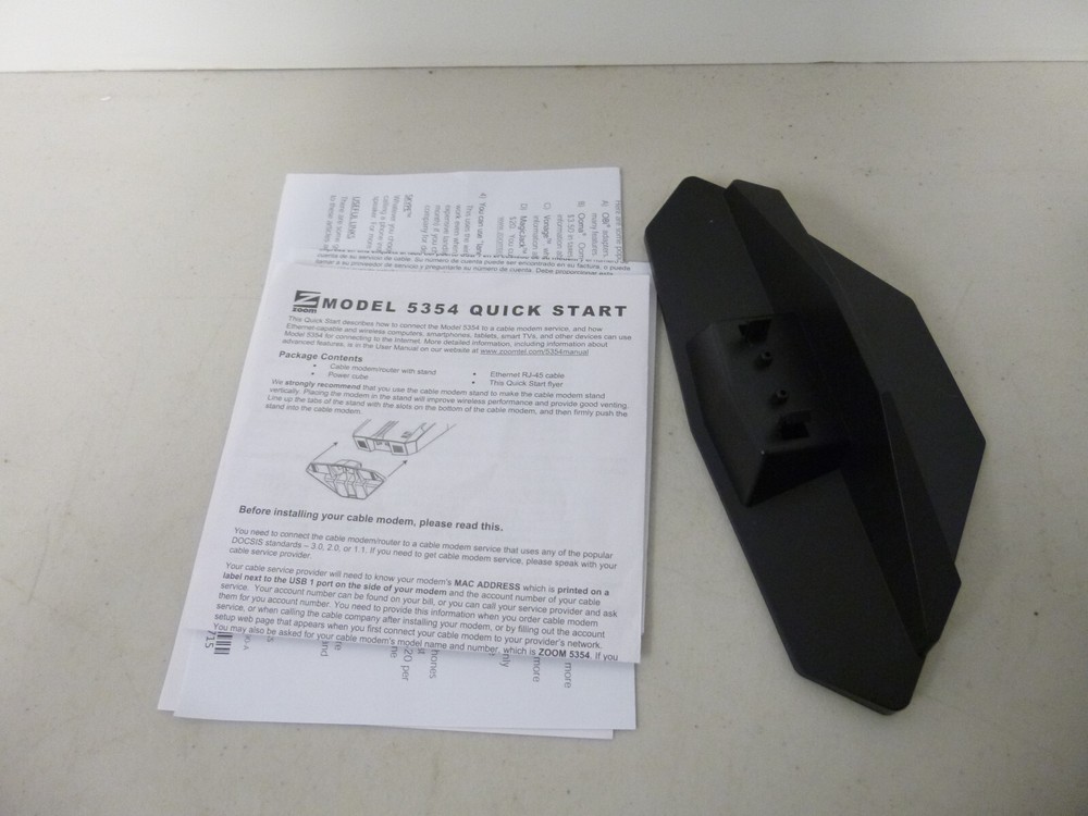 Zoom 5354 Cable Modem/Router