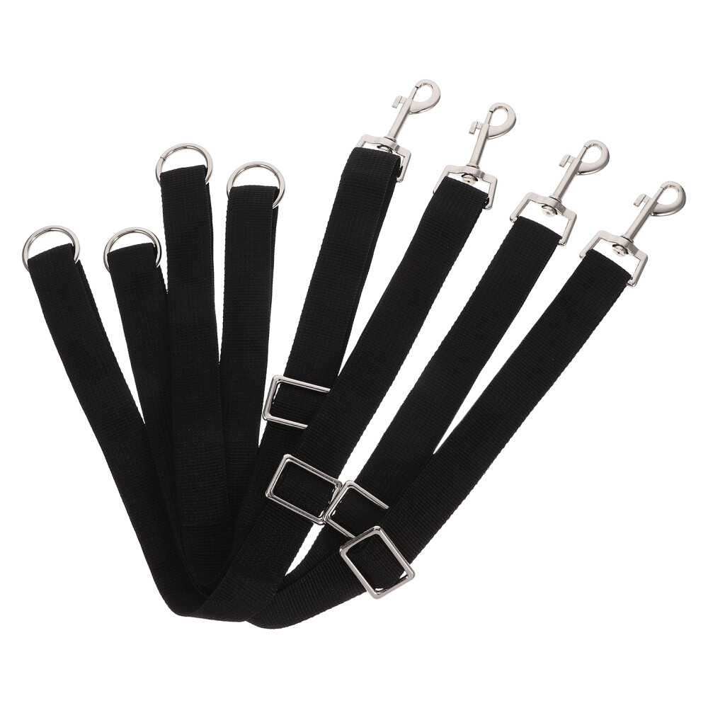 4Pcs Bucket Harness Grooming Leash Hooks Fixed Rope Loop