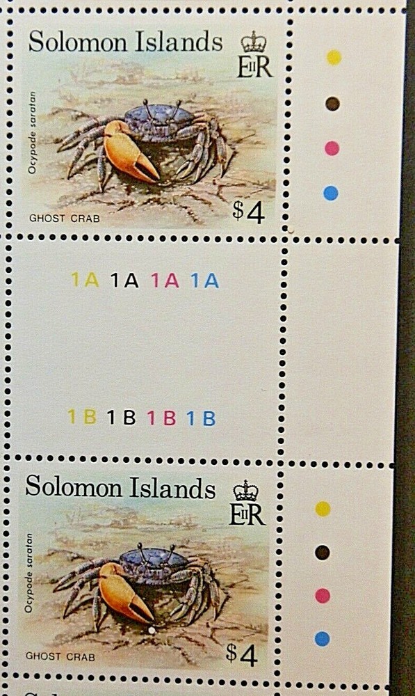 SOLOMON ISLANDS 1993 SG765 $4 GHOST CRAB  -  MNH