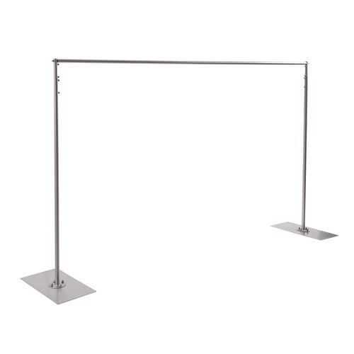 Silver Backdrop Stand Professional Backdrop Stand Pipe Kit High-quality Steel