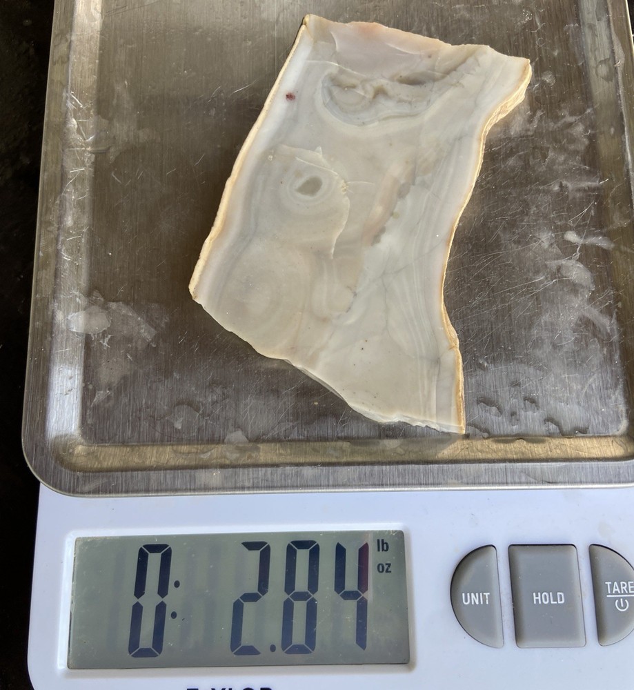 Banded Chalcedony Slab 2.84 Oz