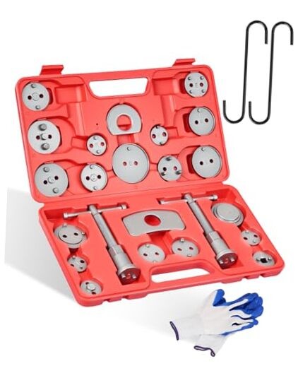 27Pcs Brake Caliper Tool, Heavy Duty Disc Brake Caliper Compression Tool