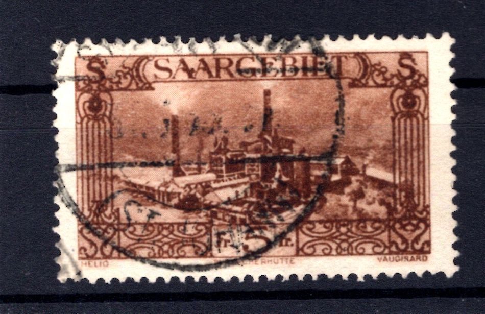 Saar 121I Variety Postmarked (L6748