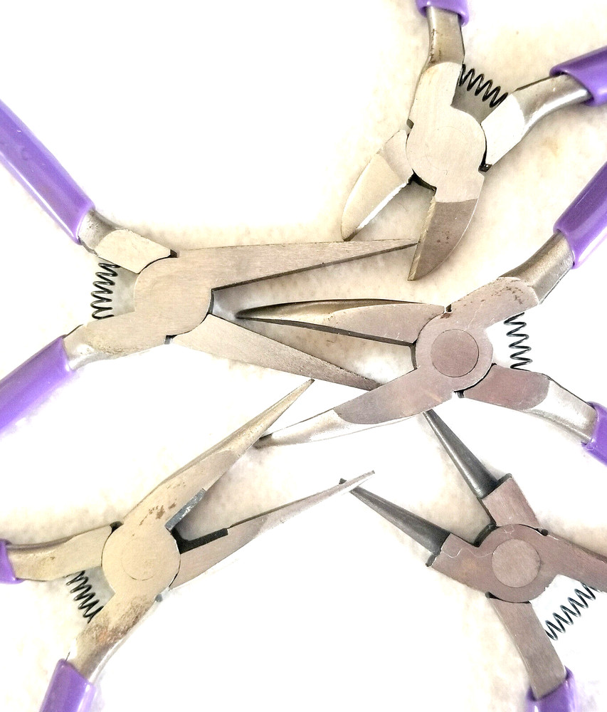 Beading Pliers 5 Different Kinds Plastic Handles