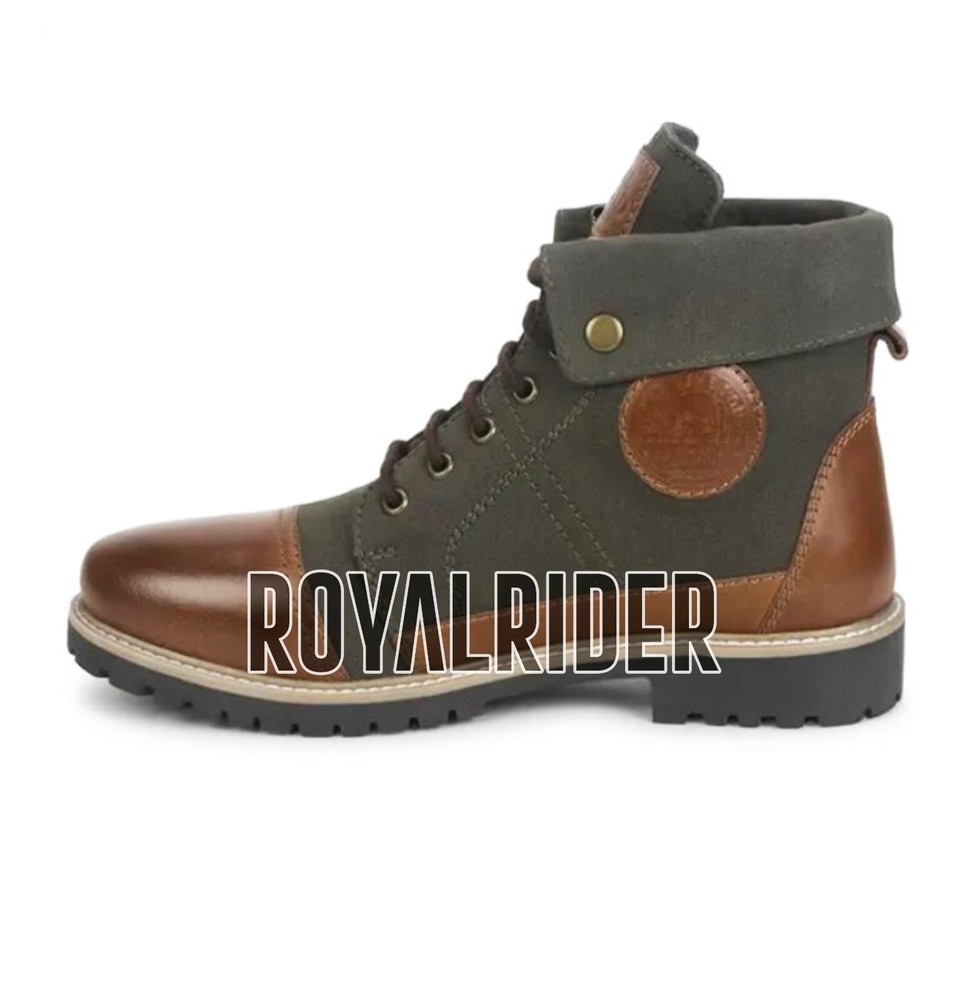 Fits Royal Enfield KARGIL BOOTS - OLIVE & BROWN