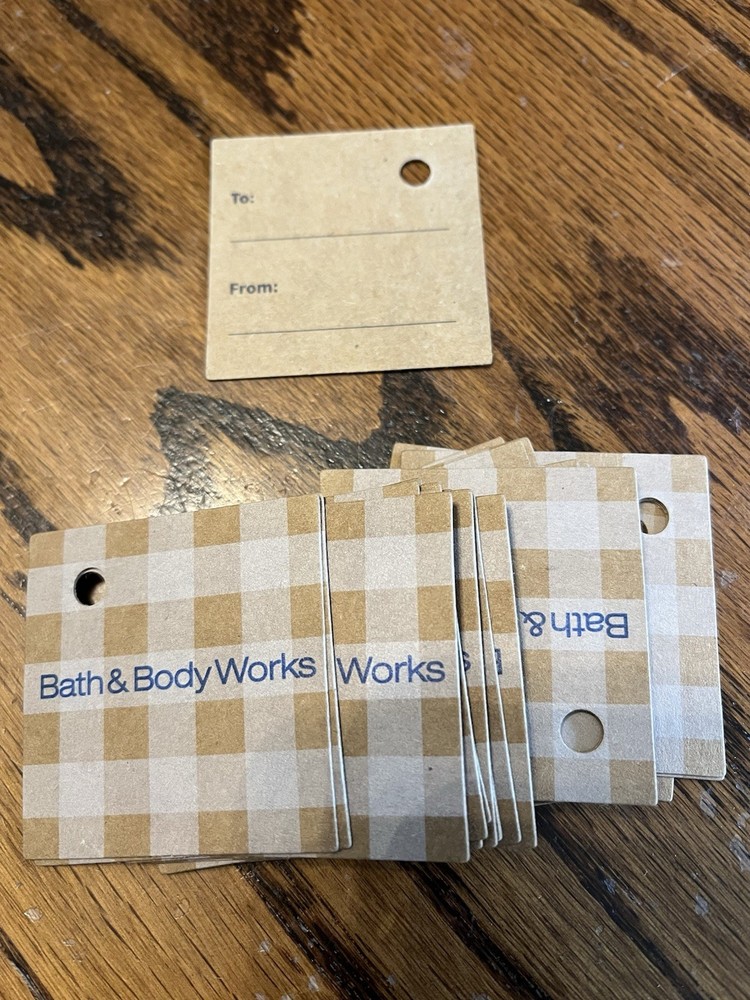 New 25 Bath & Bodyworks Gift Tag