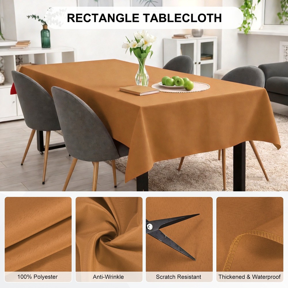 160x250cm Rectangle Tablecloth, Thickened Polyester Table Cloth Coffee