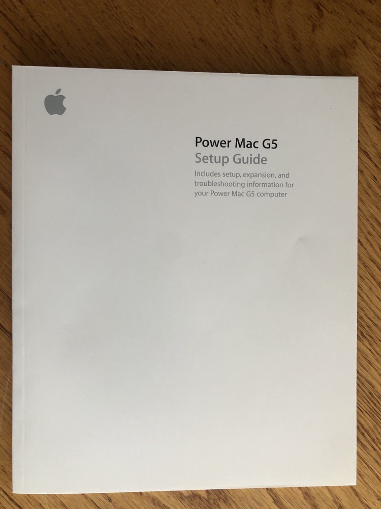 Power Mac G5 Setup Guide