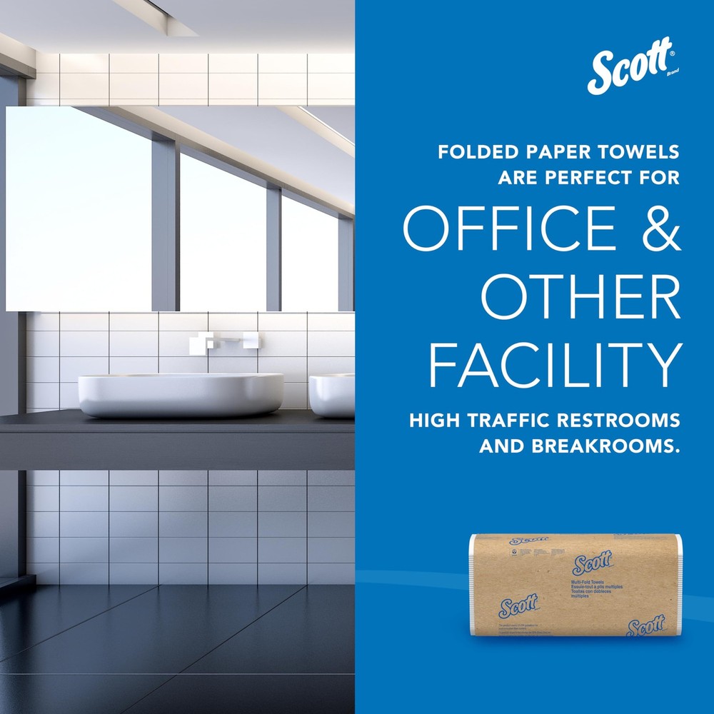Scott Professional Universal Multifold Paper Towels Bulk 01840 Absorbency