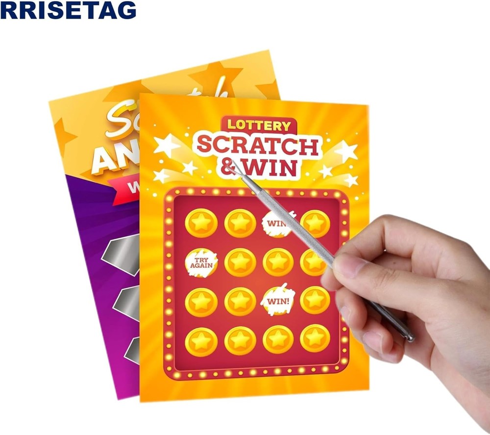Metal Lottery Ticket Scratcher with Multi-Purpose Scraper Tool -...