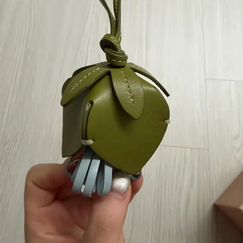 Miu Miu Keyring - Authentic Green Heart Pendant