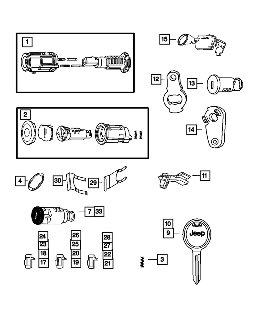 Genuine Mopar Master Key 05018699AD